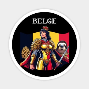 Belgian  Superhero Female 70's Fantasy Comic Book Hero Magnet